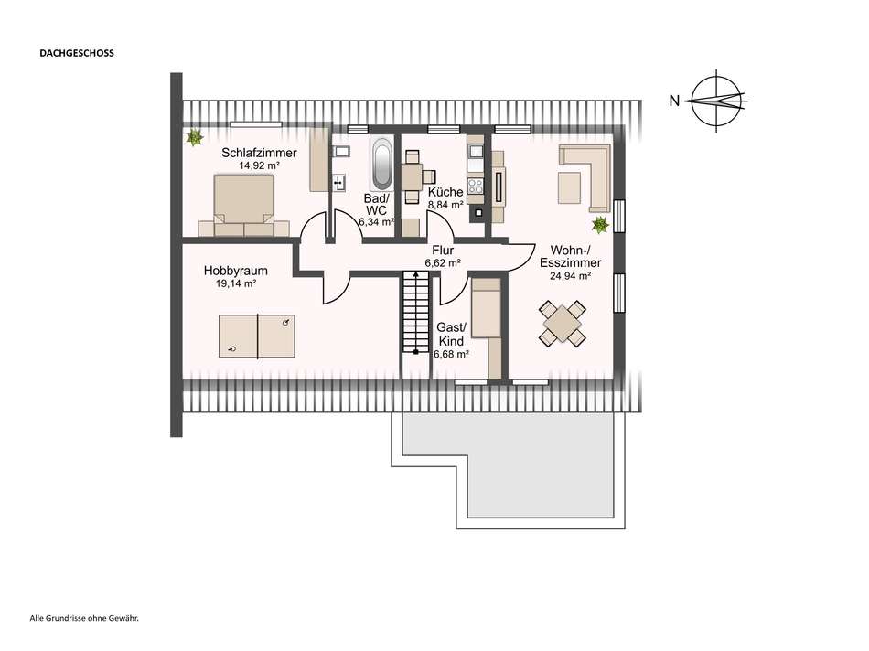 Wohnung im Dachgeschoss