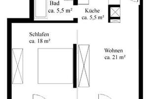 * helle 2-Zimmerwohnung mit Terrasse am Elbhang - ID 6164 * – Die vollständige Adresse der Immobilie erhältst du vom Anbieter., 1326 Loschwitz/Wachwitz, Dresden – Vorschaubild 2
