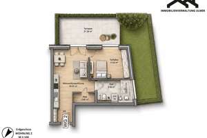 Moderne 2-Zimmer-Neubauwohnung mit Garten und Terrasse – Erstbezug