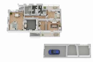 Freiburg-Hochdorf großes Wohnhaus mit Platz für 3 Familien auf 3 Etagen u. ggf. abteilbarem Bauland. – Die vollständige Adresse der Immobilie erhältst du vom Anbieter., 79108 Hochdorf, Freiburg im Breisgau – Vorschaubild 3