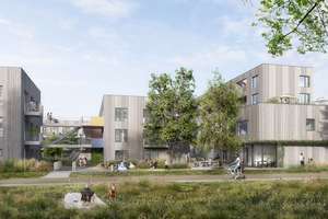 Preisgekröntes Wohnen: Deutscher Architekturpreis 2025 - Franklin-Village in Holzbauweise- – Franklin-D.-Roosevelt-Straße 98-108, 68309 Käfertal, Mannheim – Vorschaubild 4
