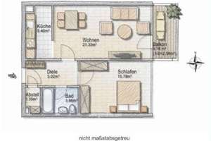 Helle 2-Zimmer-Wohnung mit Balkon in München-Sendling-Westpark – Die vollständige Adresse der Immobilie erhältst du vom Anbieter., 81373 Mittersendling, München – Vorschaubild 7