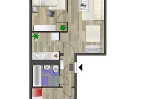 3-Raum-Wohnung mit Balkon und die Kita in der Nähe – Leipziger Str. 55, 9113 Schloßchemnitz, Chemnitz – Vorschaubild 5
