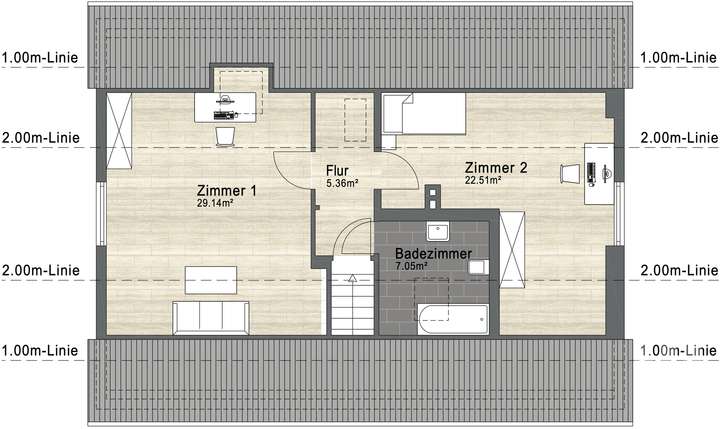Grundriss Obergeschoss