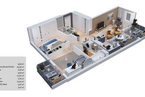 Attraktive 3-Zimmer-Wohnung in zentraler Lage – mit Loggia, Balkon und Tiefgaragenstellplatz – Die vollständige Adresse der Immobilie erhältst du vom Anbieter., 81241 Pasing, München – Vorschaubild 43