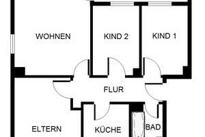 Familien aufgepasst: EG-Whg. mit 2 Kinderzimmern und Balkon im Grünen – Grundstr. 16, 45327 Katernberg, Essen – Vorschaubild 7