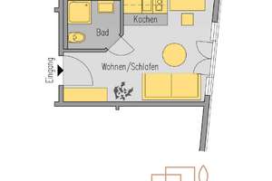 Modern möblierte 1-Zimmer-Wohnung in Berg am Laim – Die vollständige Adresse der Immobilie erhältst du vom Anbieter., 81825 Berg am Laim Ost, München – Vorschaubild 6