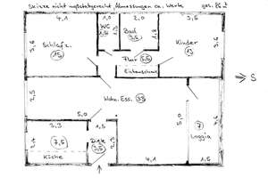Lichtdurchflutete Etagenwohnung mit großem Wohn-Essbereich, Süd-Balkon und Einbauküche – Odenwaldstr. 2, 30657 Sahlkamp, Hannover – Vorschaubild 8