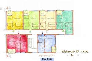 Gemütliche 1 -Zimmer-Wohnung mit Balkon und Aufzug! Laminat kann übernommen werden! – Wichernstr. 46, 38108 Schunteraue, Braunschweig – Vorschaubild 2