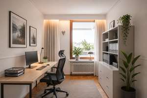 Skyline-Blick inklusive – tolle 4-Zi.-Whg. in bester Lage mit TG-Stellplatz, EBK und zwei Balkonen – Elektrastr. 5, 81925 Parkstadt, München – Vorschaubild 4