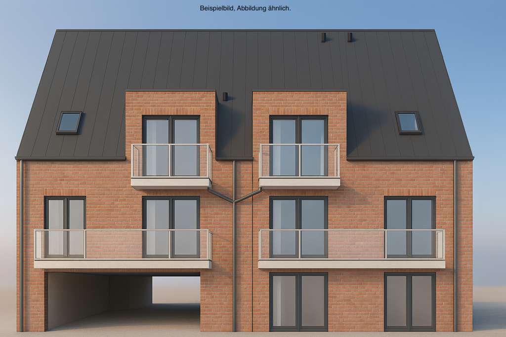 Immobilie in Schüttorf - Neubau: 3‑Zimmer Attika-Wohnung mit Parkplatz / Wärmepumpe und PV-Anlage - Bild 1