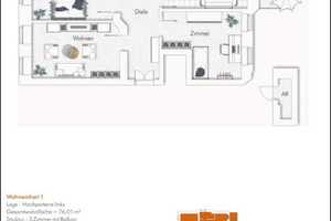 Stilvolle, neuwertige 3-Raum-Hochparterre Wohnung in Leipzig – Leipzig – Vorschaubild 11