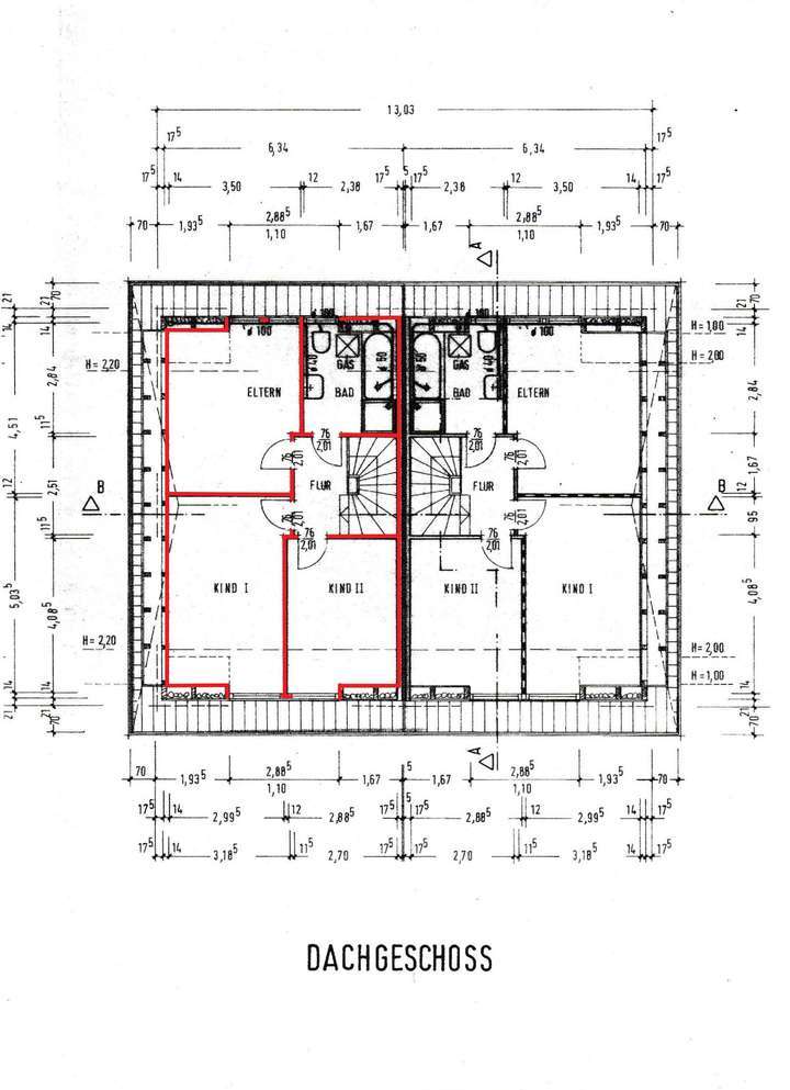 Grundriss DG 1 aktuell - DHH l