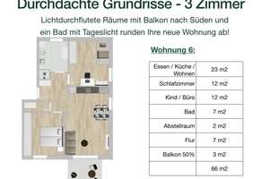 WOHNEN MIT WEITBLICK - QNG 3-Zimmer DG – Die vollständige Adresse der Immobilie erhältst du vom Anbieter., 93057 Konradsiedlung-Wutzlhofen, Regensburg – Vorschaubild 5