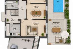 Familienidylle in Britz: Bungalow mit Sauna, Pool und vielseitigem Kellerbereich – Die vollständige Adresse der Immobilie erhältst du vom Anbieter., 12347 Britz, Berlin – Vorschaubild 26