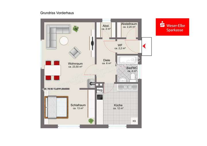 Grundriss Vorderhaus