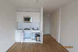 Geschmackvolle, neuwertige 1-Raum-Wohnung mit Balkon in Augsburg – Nagahama-Allee 76, 86153 Am Schäfflerbach, Augsburg – Vorschaubild 1