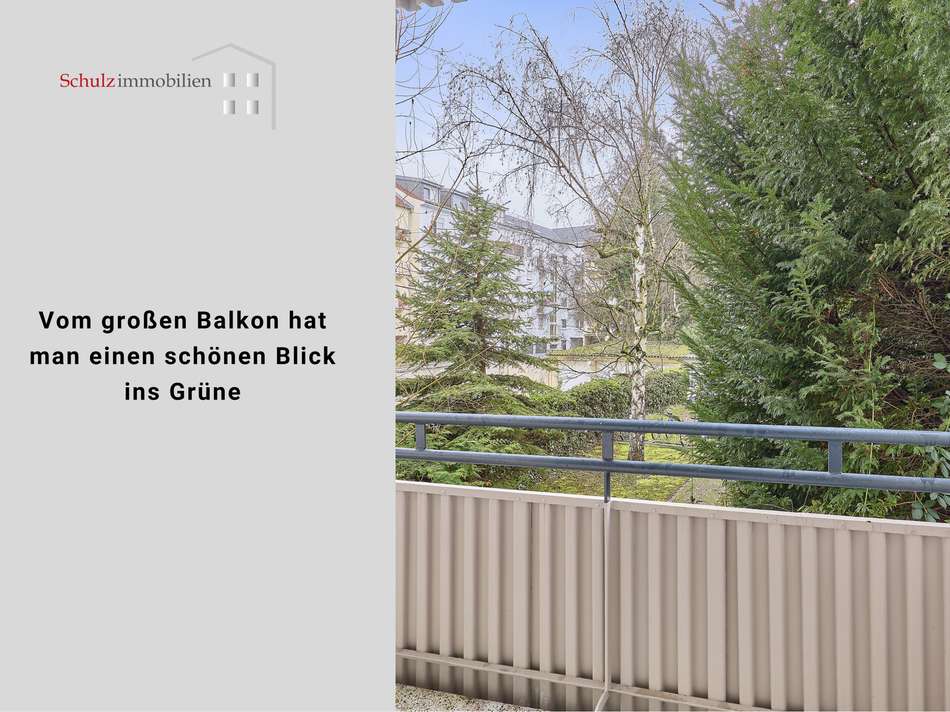 Blick vom Balkon