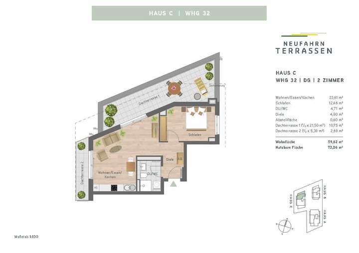 Grundriss Wohnung 32