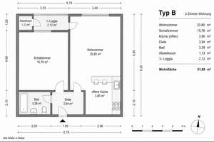 Kernsanierte 2-Zimmer-Whg. mit Loggia, TG & Grünblick in Neuss-Norf – Ulmenallee 116, 41469 Norf, Neuss – Vorschaubild 8