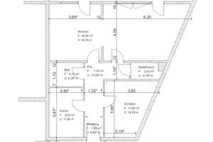  2-Zimmer-Wohnung mit 2 Balkonen in der Braunschweiger Innenstadt – Bäckerklint 6, 38100 Innenstadt, Braunschweig – Vorschaubild 5