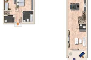 Industriecharme Plagwitz: 3 Zimmer Immobilie auf 2 Ebenen mit weitläufiger Terrasse + Stellplatz – Limburger Str. 74 b, 4229 Plagwitz, Leipzig – Vorschaubild 11