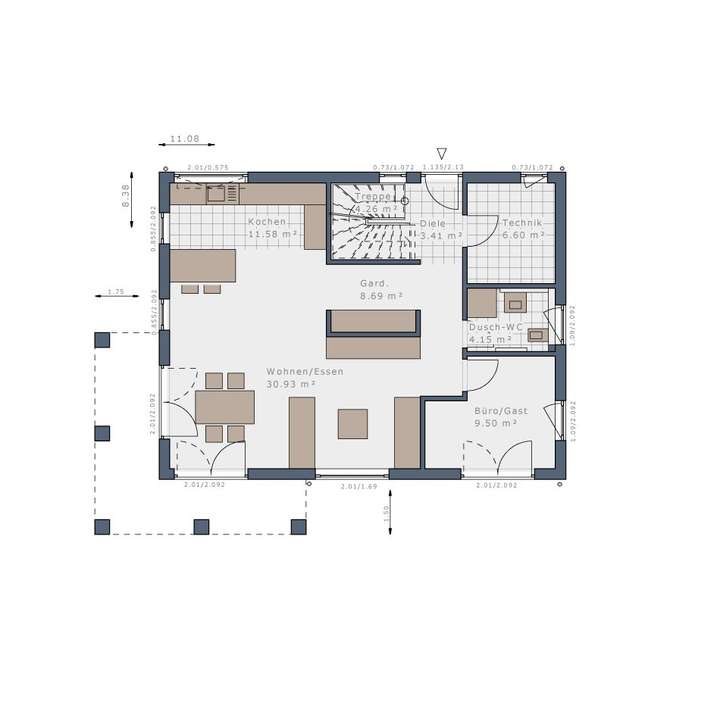 Grundriss Erdgeschoss