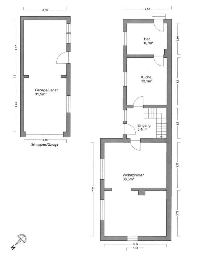 Grundriss Erdgeschoss nebst...