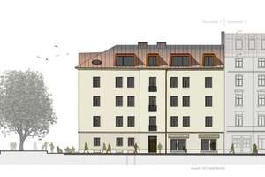 Ideal geschnittene 4-Zi-ETW in renovierten historischem Altbau zur Eigenmodernisierung – Die vollständige Adresse der Immobilie erhältst du vom Anbieter., 80802 Münchner Freiheit, München – Vorschaubild 2