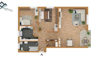 Wunderschöne 3-Zimmer-Eigentumswohnung im Erdgeschoss in Oldenburg in Holstein – Schuhstraße 95, 23758 Oldenburg in Holstein – Vorschaubild 2