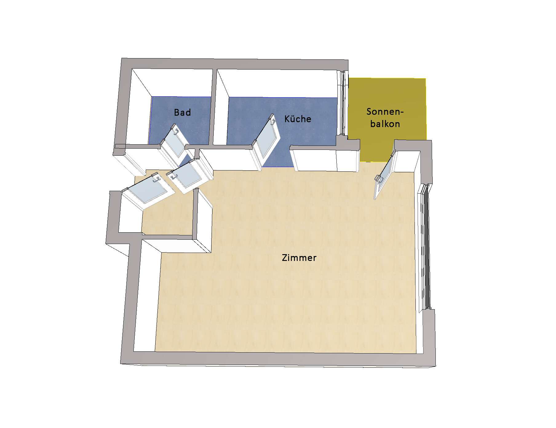 IMMOBERLIN.DE - Wohlfühllage! Wohnung mit Sonnenbalkon & Gestaltungspotenzial, Berlin – Bild 4