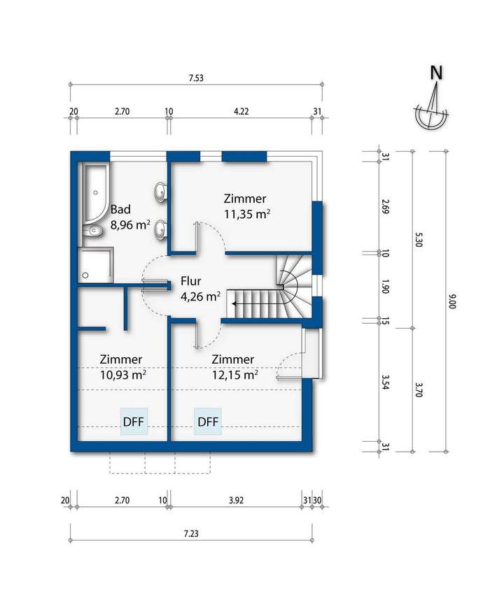 Grundriss Dachgeschoss