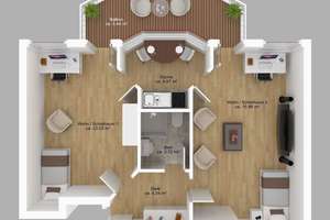 Auch WG-geeignet - 2-Zimmer-Wohnung ca. 53 m² mit Balkon in Aachen zu verkaufen – Vaalser Straße  ..., 52074 Vaalserquartier, Aachen – Vorschaubild 14