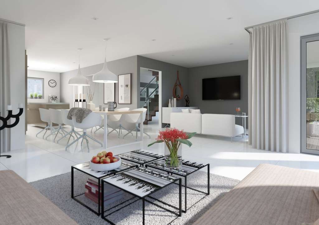 Immobilie in Volxheim - Platz für alle! Exklusiver lichtdurchfluteter Neubau aus dem Hause BIEN ZENKER inkl. Baugrundstück - Bild 3