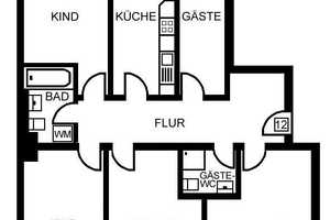 Große Wohnung mit Balkon und Einbauküche am Sonnenberg – Hainstr. 55, 9130 Chemnitz – Vorschaubild 2