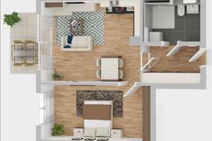 Urbanes 2-Zimmer-Apartment im York-Quartier – Norfolkweg 2, 48167 Gremmendorf-West, Münster – Vorschaubild 4