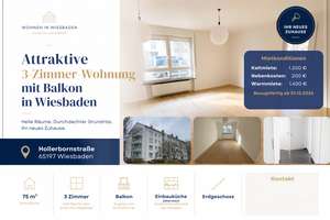 Attraktive 3-Zimmerwohnung in Top-Lage von Wiesbaden – Renoviert, mit Balkon und perfekter Anbindung
