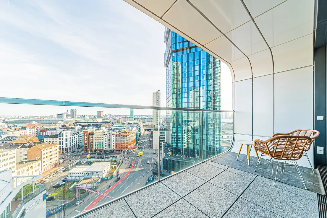 exclusive, elegant designte 2 ZimmerETW im Grand Tower Frankfurt