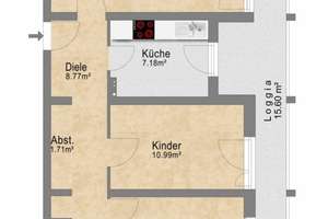 Sonnige 3 Zimmer- Eigentumswohnung mit großer Loggia ... – Die vollständige Adresse der Immobilie erhältst du vom Anbieter., 90471 Langwasser Nordwest, Nürnberg – Vorschaubild 14