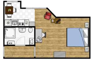 Studio Apartment in Friedrichshain – Quiet Courtyard · No Commission · Ready to Move In – Die vollständige Adresse der Immobilie erhältst du vom Anbieter., 10247 Friedrichshain, Berlin – Vorschaubild 16