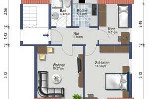 Attraktive 3-Zimmer-Wohnung in ruhiger Lage von Stuttgart-Möhringen – Kleinknechtstraße 24, 70567 Möhringen-Mitte, Stuttgart – Vorschaubild 21