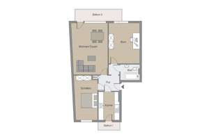 Bremen – Neustadt | Vermietete 3-Zimmer-Wohnung mit zwei Balkonen in der Neustadt – Die vollständige Adresse der Immobilie erhältst du vom Anbieter., 28199 Alte Neustadt, Bremen – Vorschaubild 3