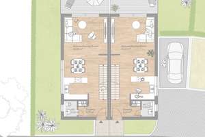Neubau-Doppelhaushälften (KfW 40) in familienfreundlicher Top-Wohngegend nahe Main und City – 60599 Sachsenhausen-Süd, Frankfurt am Main – Vorschaubild 3