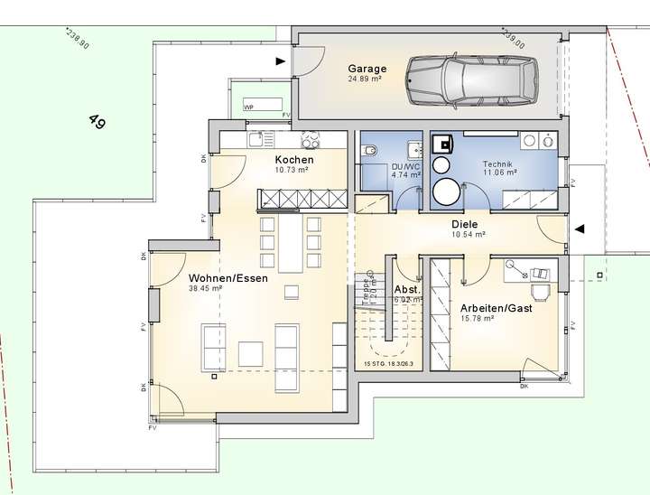 Grundriss Erdgeschoss