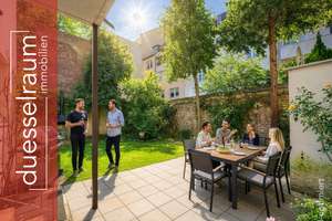 Derendorf:  3 Zimmer Wohnung (44 m² Wohnfläche + 31 m² Nutzfläche) mit 150 m² großen Garten