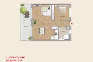 Vertriebsstart CURD :  2 Zimmer - Wohnung mit Balkon  und besonderer Wohnfühlatmosphäre = 74 m² – Curd - Jürgens - Straße 8, 89231 Neu-Ulm – Vorschaubild 8