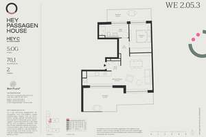 THE SKY IS THE LIMIT: Lichtdurchflutetes Penthouse mit 2 Zimmern und 2 Terrassen – Wernigeroder Straße 2A-B, 10589 Charlottenburg, Berlin – Vorschaubild 2