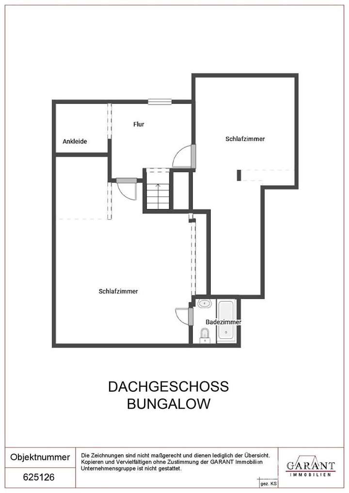 Grundriss Dachgeschoss Bungalo