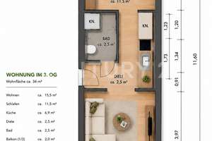 Köln-City - Neumarkt - 2-Zimmer-Wohnung mit Balkon & Kellerraum – Die vollständige Adresse der Immobilie erhältst du vom Anbieter., 50676 Altstadt/Süd, Köln – Vorschaubild 12