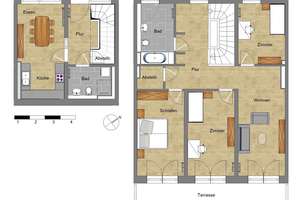 Wohnquartier in Hannover Burg - geräumige 4 Zimmerwohnung auf 2 Ebenen – Gretelriede 44 J, 30419 Burg, Hannover – Vorschaubild 6